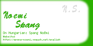 noemi spang business card